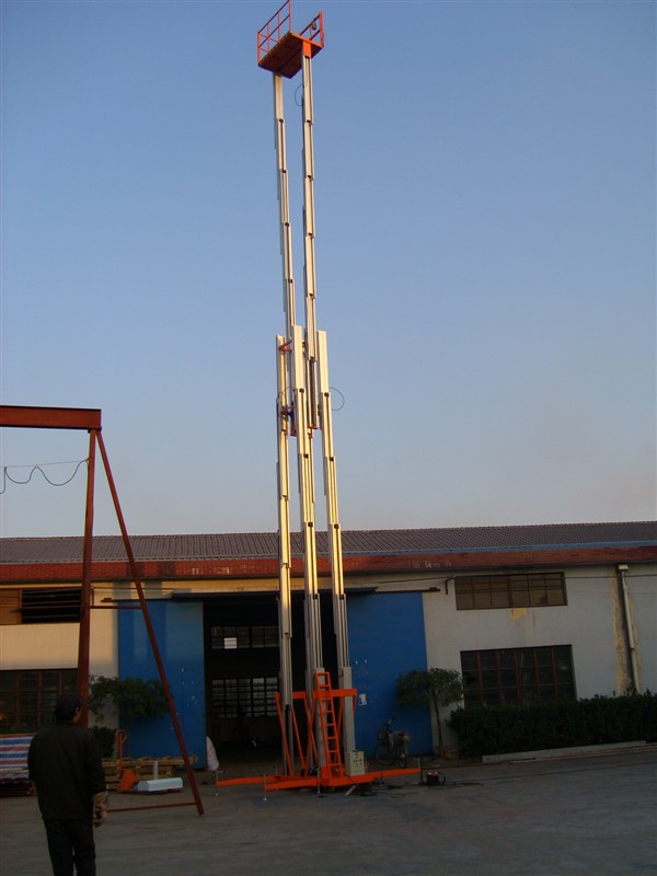 六桅柱升降平台、铝合金升降机、高空作业平台